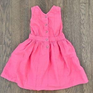 Pink button front dress